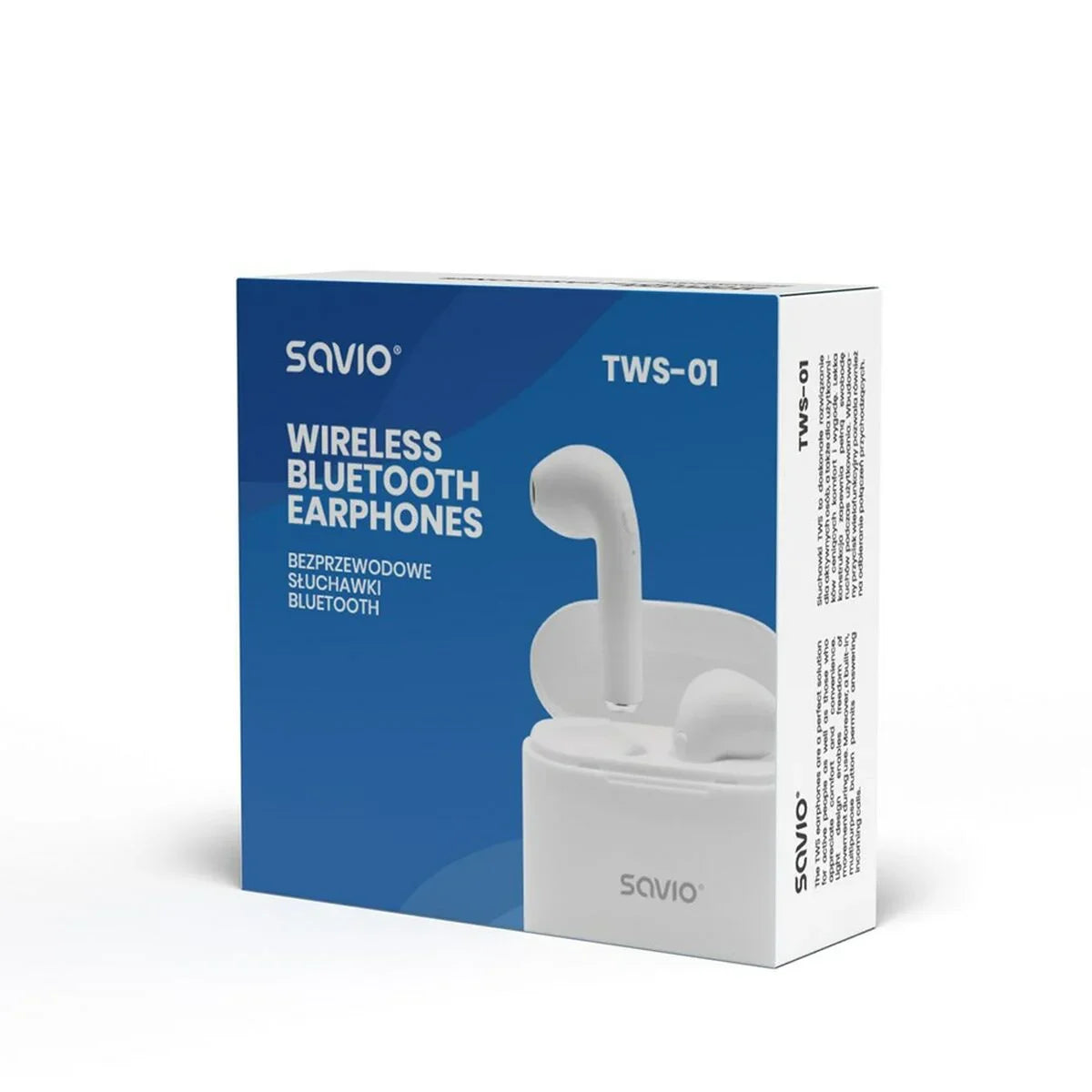 Auricolari in Ear Bluetooth Savio TWS-01 Bianco - Yestore