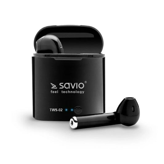 Auricolari in Ear Bluetooth Savio TWS-02 Nero Grafite - Yestore