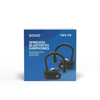 Auricolari in Ear Bluetooth Savio TWS-03 Nero Grafite - Yestore