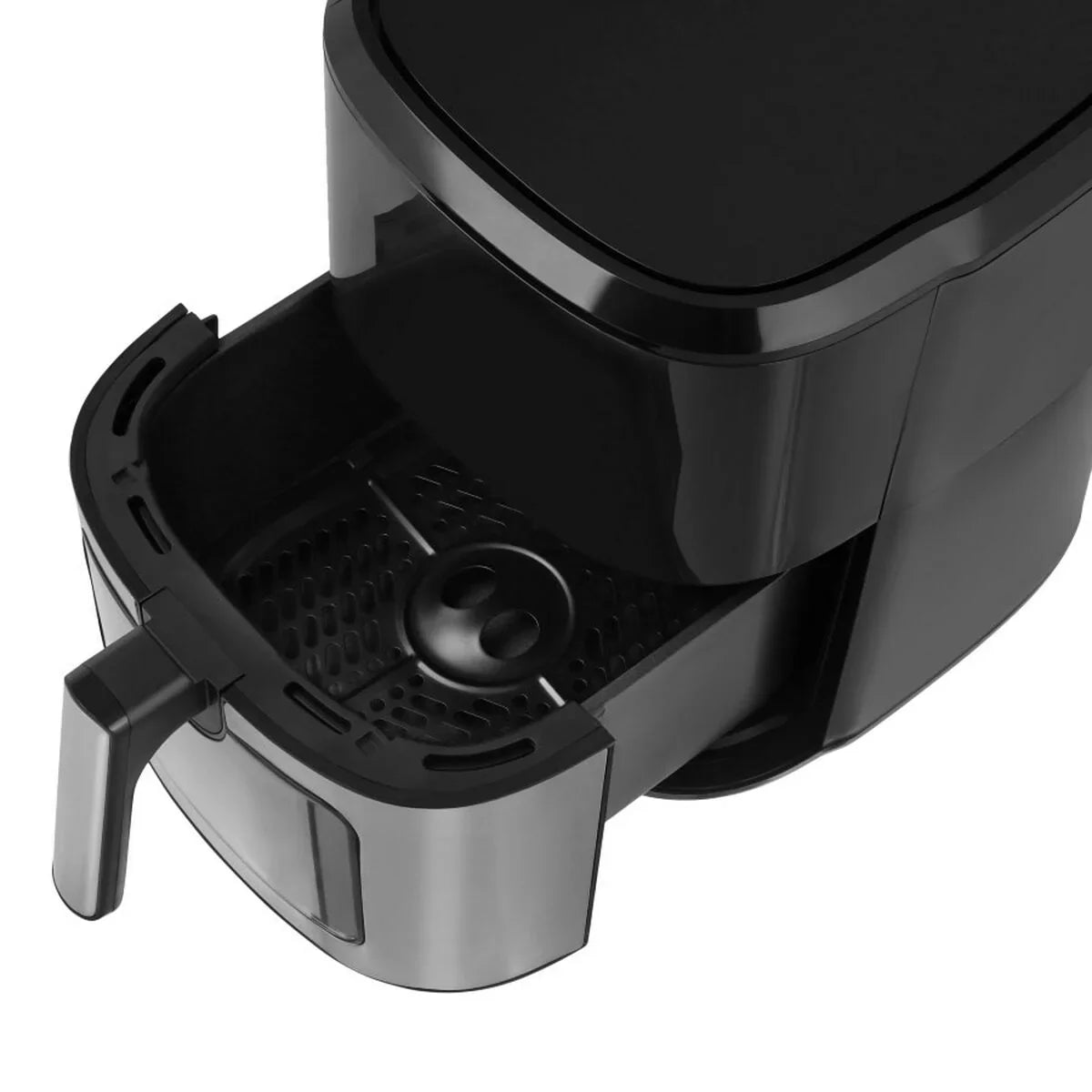 Friggitrice ad Aria N'oveen AF770 Nero Argentato 1700 W 6,5 L - Yestore