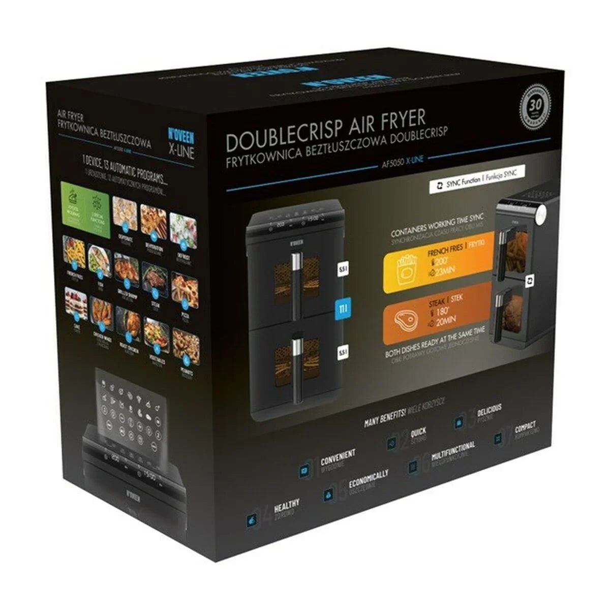 Friggitrice ad Aria N'oveen AF5050 X-LINE - Yestore