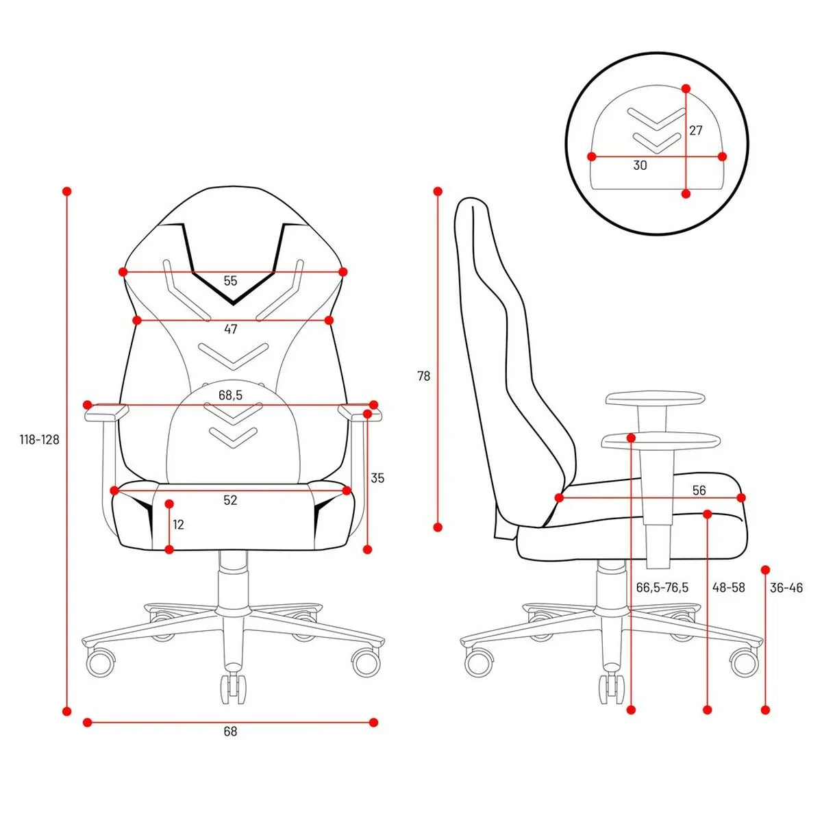 Sedia Gaming Diablo Chairs 1191 - Yestore