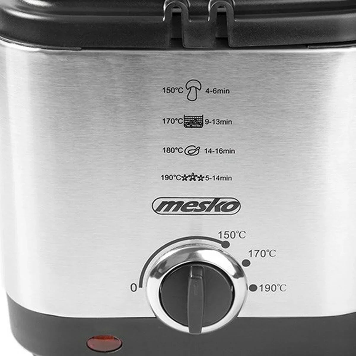 Friggitrice Mesko MS 4910 Nero Argentato 900 W 1,5 L - Yestore
