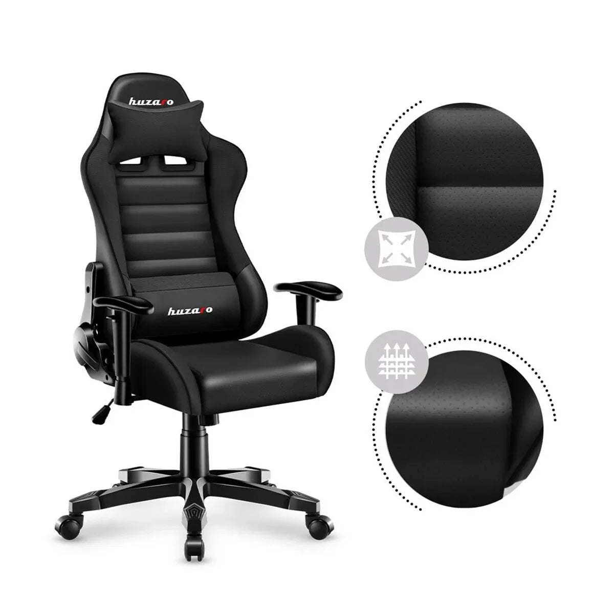 Sedia Gaming Huzaro HZ-Ranger 6.0 Black Nero - Yestore