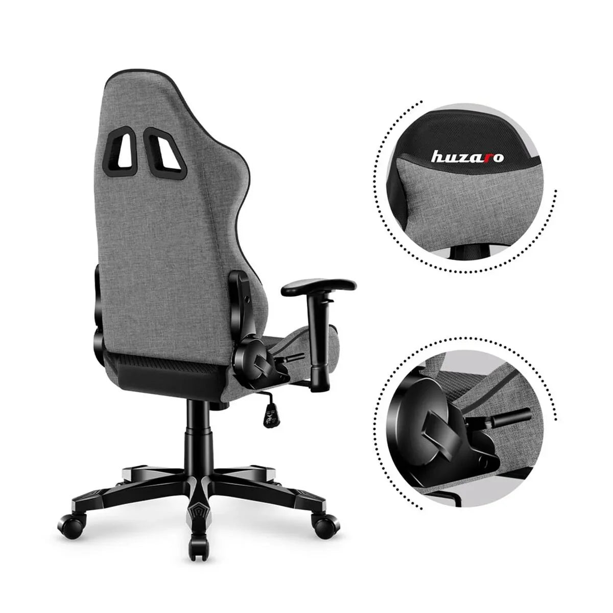 Sedia Gaming Huzaro HZ-Ranger 6.0 Grey Mesh Nero/Grigio - Yestore
