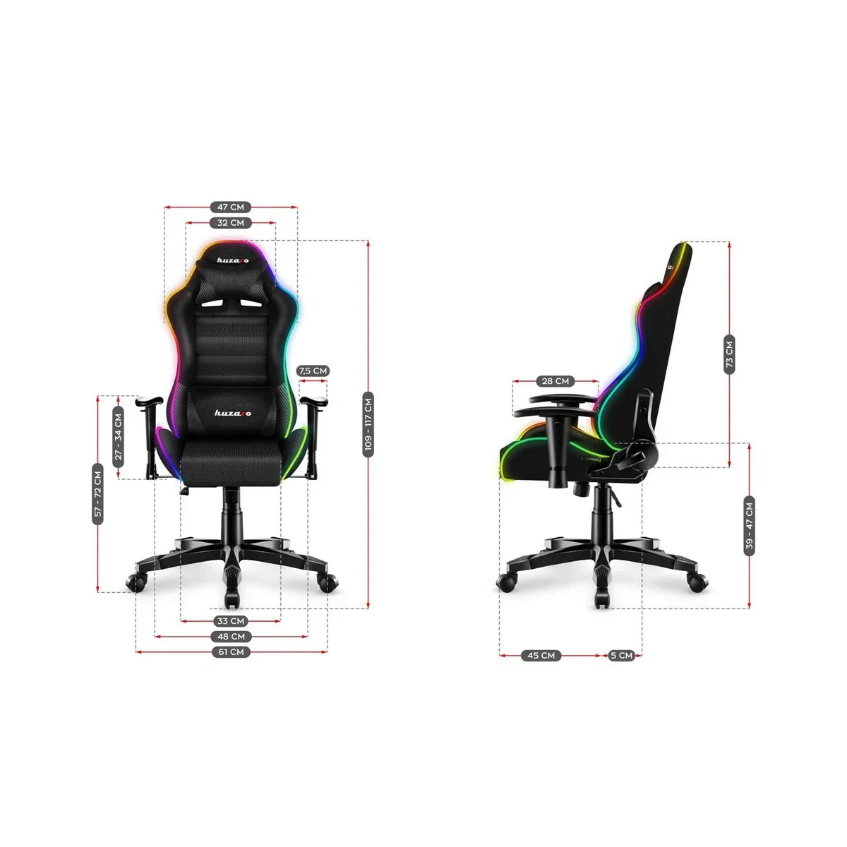 Sedia Gaming Huzaro HZ-Ranger 6.0 RGB Nero - Yestore
