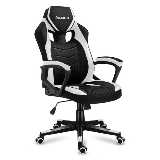 Sedia Gaming Huzaro HZ-Force 2.5 White Mesh Bianco Nero - Yestore