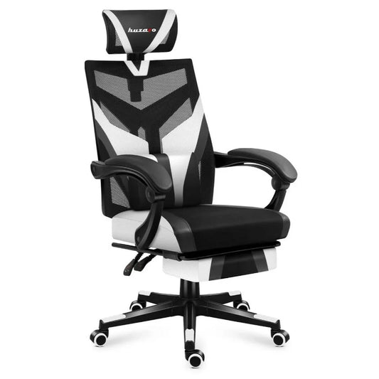 Sedia Gaming Huzaro HZ-Combat 5.0 White Bianco Nero - Yestore