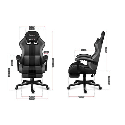 Sedia Gaming Huzaro HZ-Force 4.7 Nero Grigio - Yestore