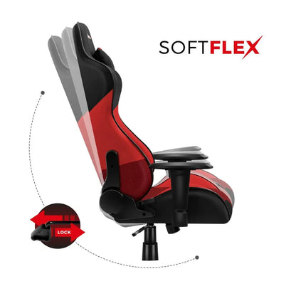 Sedia Gaming Huzaro Hz-Force 6.2 Red Mesh Rosso - Yestore