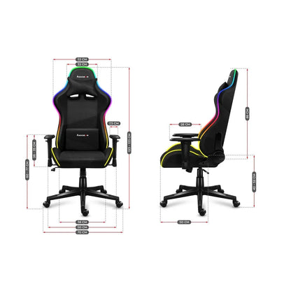 Sedia Gaming Huzaro Force 6.2 RGB Bianco - Yestore