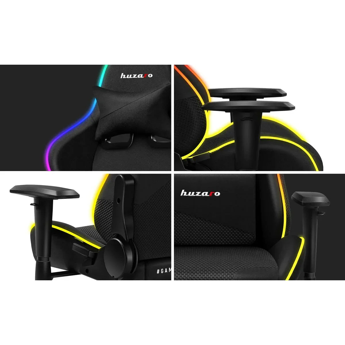 Sedia Gaming Huzaro Force 6.2 RGB Bianco - Yestore