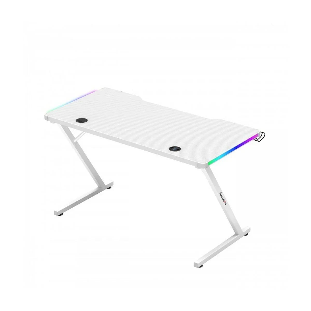 Scrivania Gaming Huzaro HZ-Hero 2.5 White RGB Bianco 120 x 75 x 60 cm - Yestore