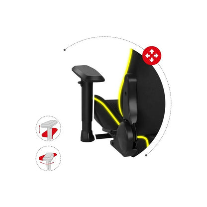 Sedia Gaming Huzaro HZ-Force 6.3 RGB Mesh Nero - Yestore