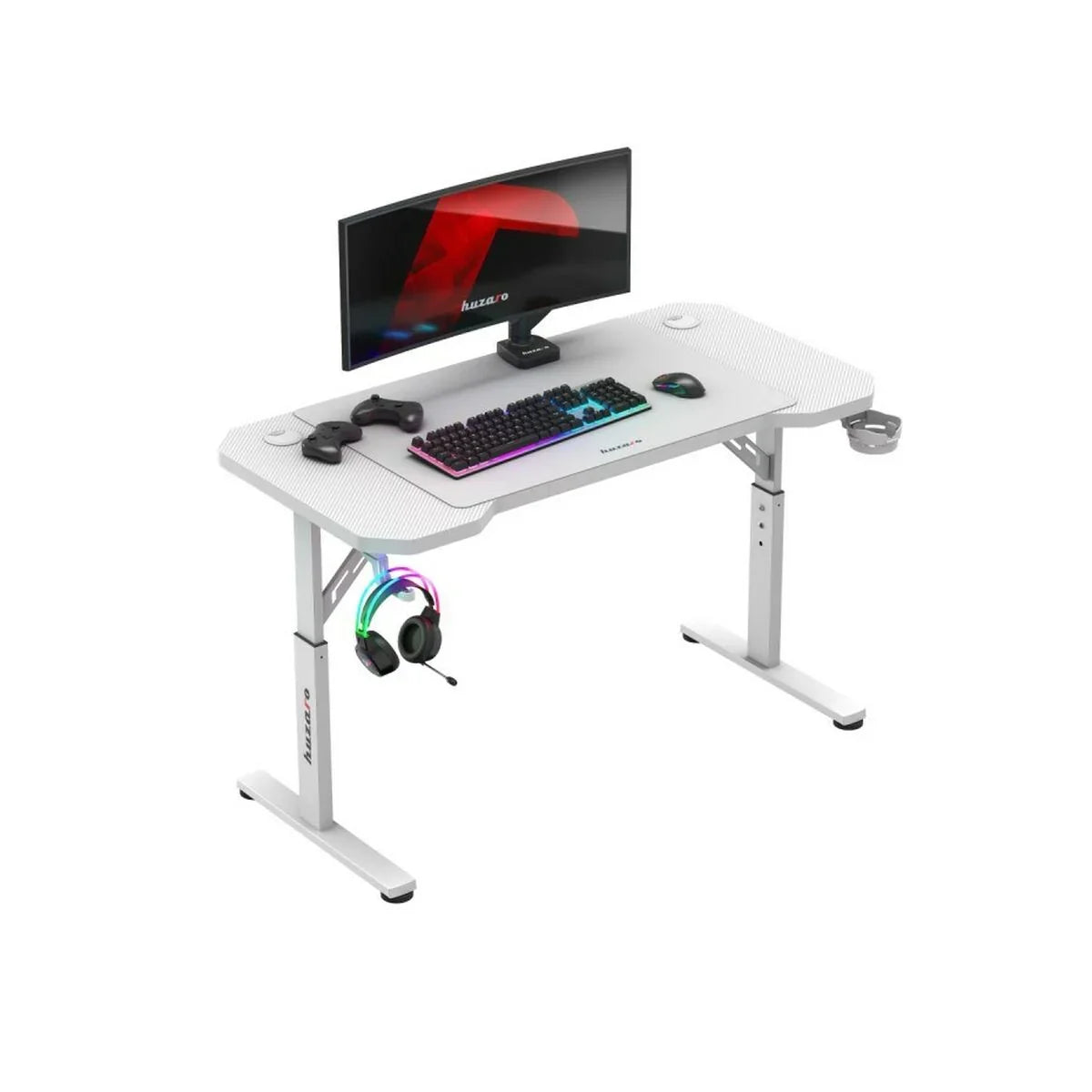 Scrivania Gaming Huzaro HZ-Hero 2.6 White Bianco - Yestore