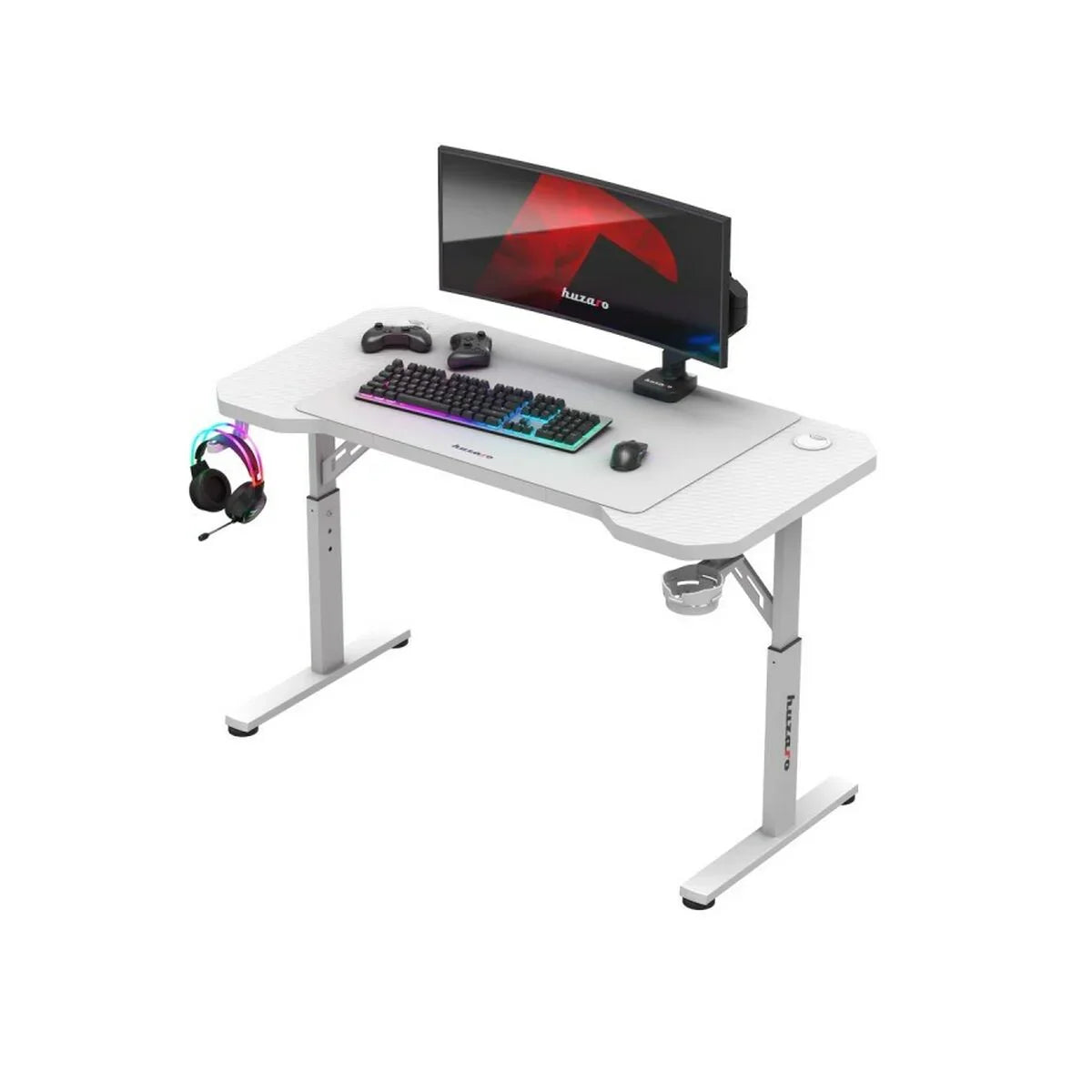 Scrivania Gaming Huzaro HZ-Hero 2.6 White Bianco - Yestore