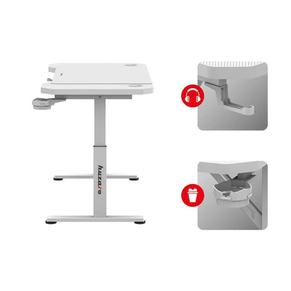 Scrivania Gaming Huzaro HZ-Hero 2.6 White Bianco - Yestore