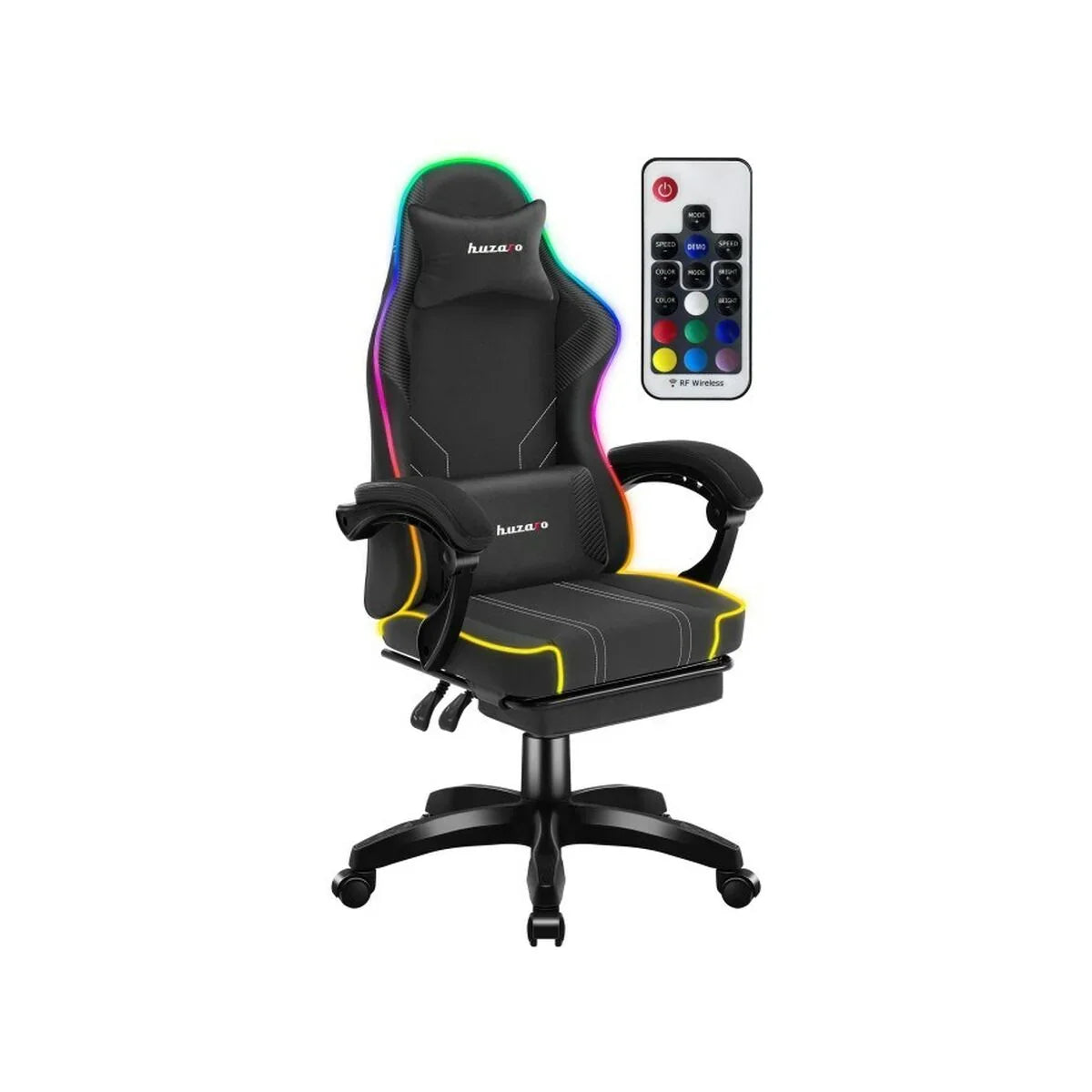 Sedia Gaming Huzaro HZ-FORCE 3.7 RGB BLACK - Yestore