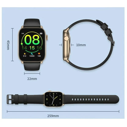 Smartwatch Oromed ORO SMART FIT 6 Nero Dorato 1,69" - Yestore