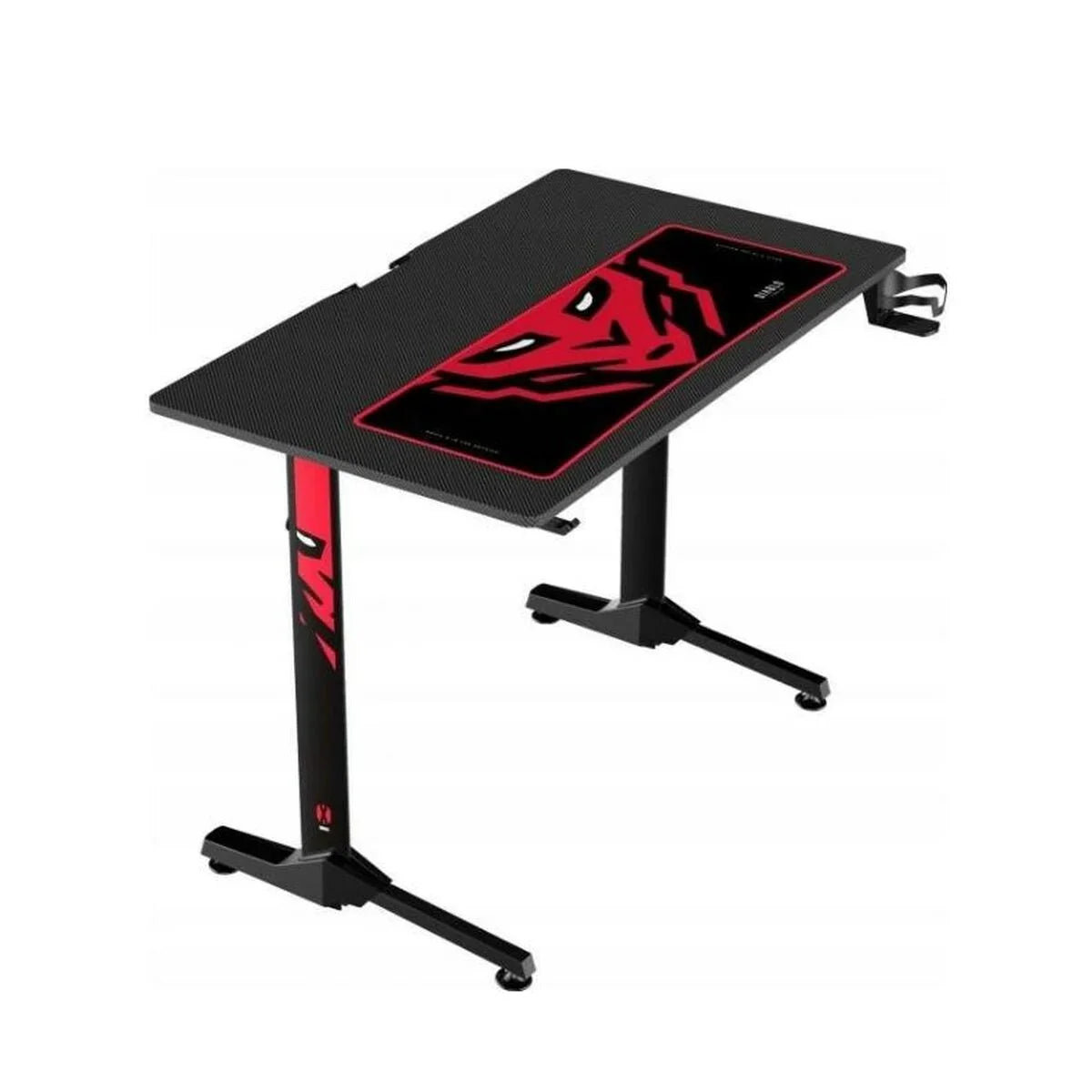 Scrivania Gaming Diablo Chairs 1469 Bianco Nero Rosso 100 x 75 x 60 cm - Yestore