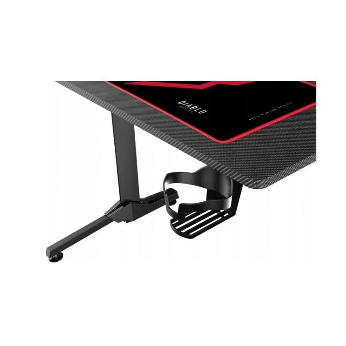 Scrivania Gaming Diablo Chairs 1469 Bianco Nero Rosso 100 x 75 x 60 cm - Yestore