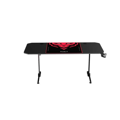 Scrivania Gaming Diablo Chairs 1470 Nero Rosso - Yestore