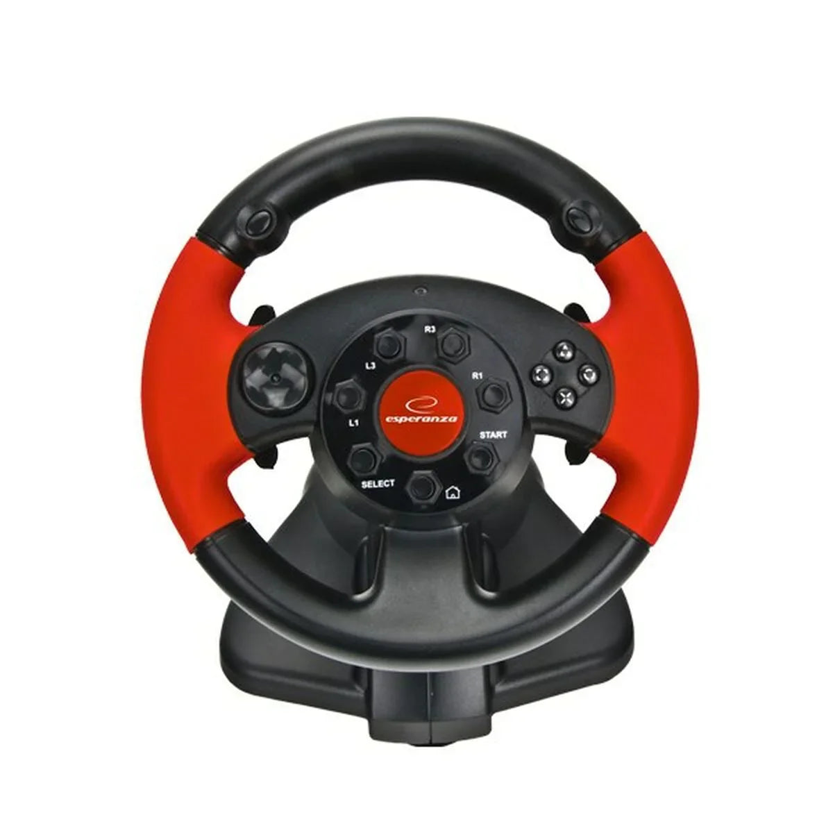 Volante Racing Esperanza EG103 Pedali Nero Rosso PC PlayStation 3 PlayStation 2 - Yestore