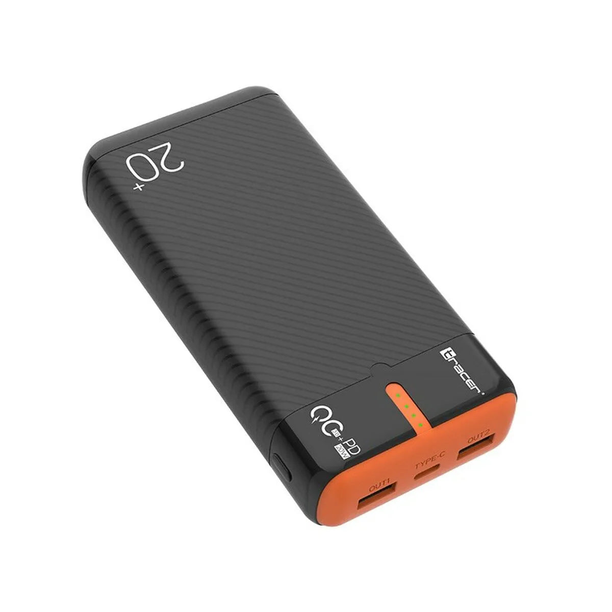 Powerbank Tracer TRABAT47516 Nero Arancio 20000 mAh 74 WH - Yestore