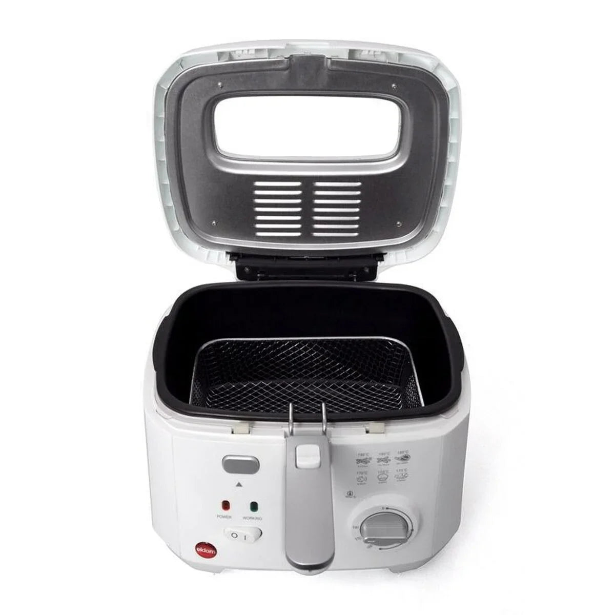 Friggitrice ad Aria Eldom FREET Bianco Grigio 1800 W 2,5 L - Yestore