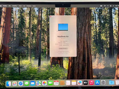 MacBook Air 13" M2 2022 | 8GB RAM | 256GB SSD | 8-Core GPU | Argento