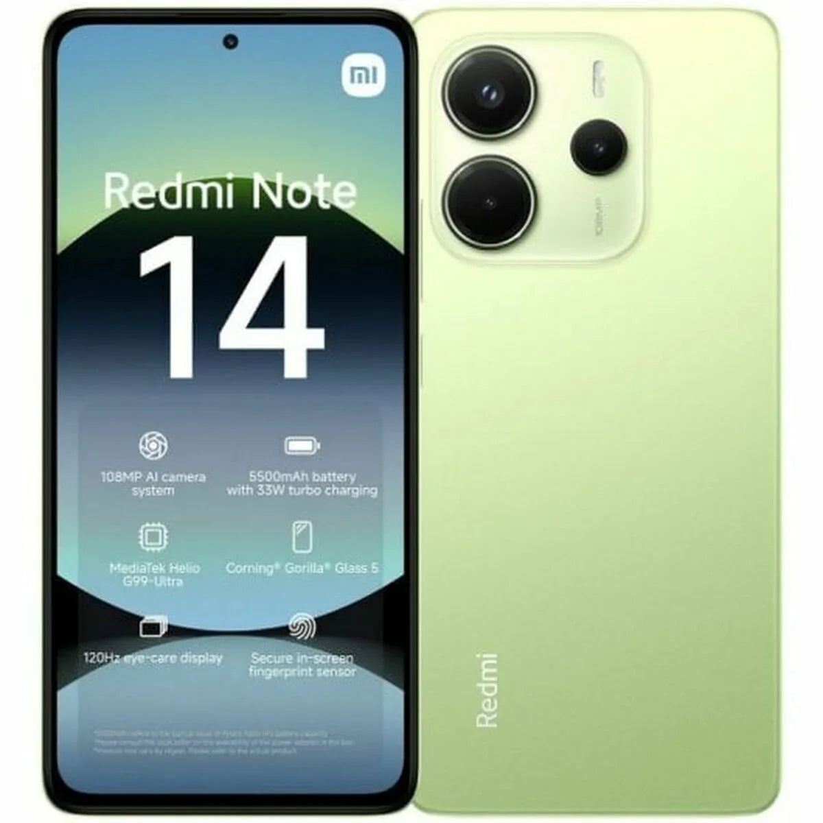 Smartphone Xiaomi REDMI NOTE 14 6,67" 8 GB RAM 256 GB Verde - Yestore