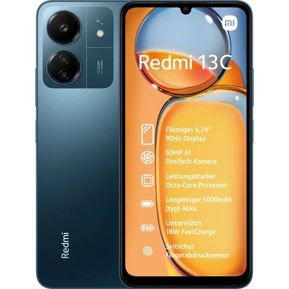 Smartphone Xiaomi Redmi 13C 6,7" MediaTek Helio G85 8 GB RAM 256 GB Azzurro - Yestore
