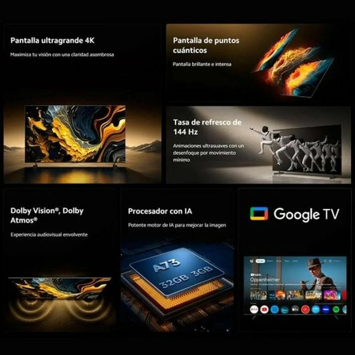 Smart TV Xiaomi ELA5730EU 4K Ultra HD 85" QLED - Yestore