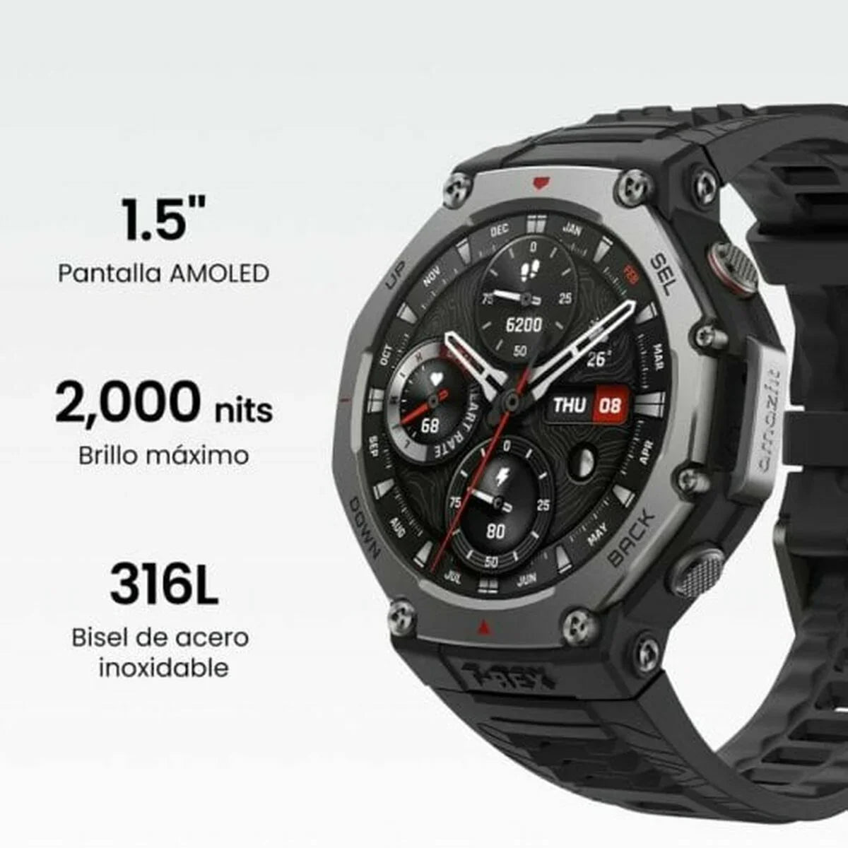 Smartwatch Amazfit W2323GL1N Nero 1,5" - Yestore