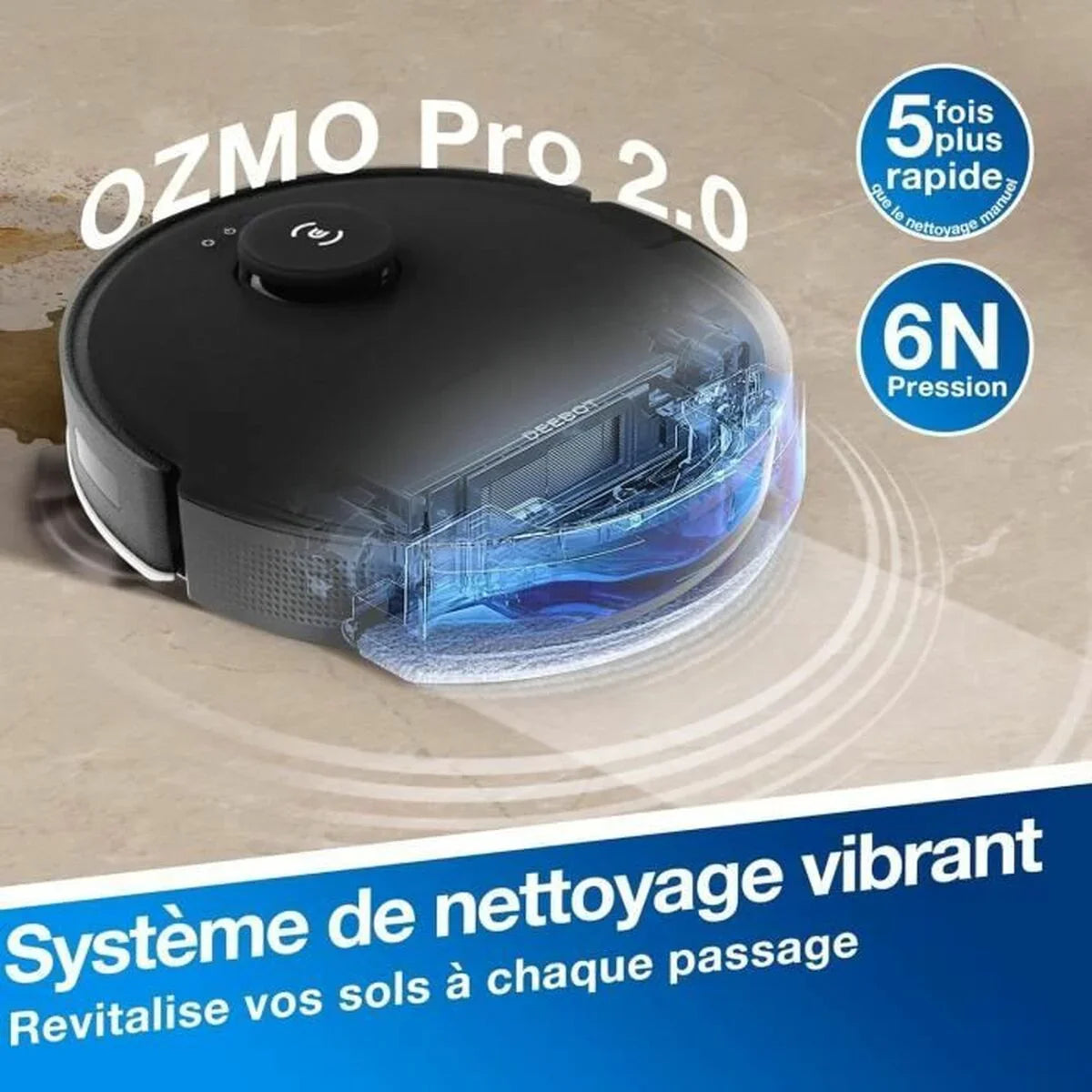 Robot Aspirapolvere ECOVACS Deebot N20 Pro PLUS - Yestore