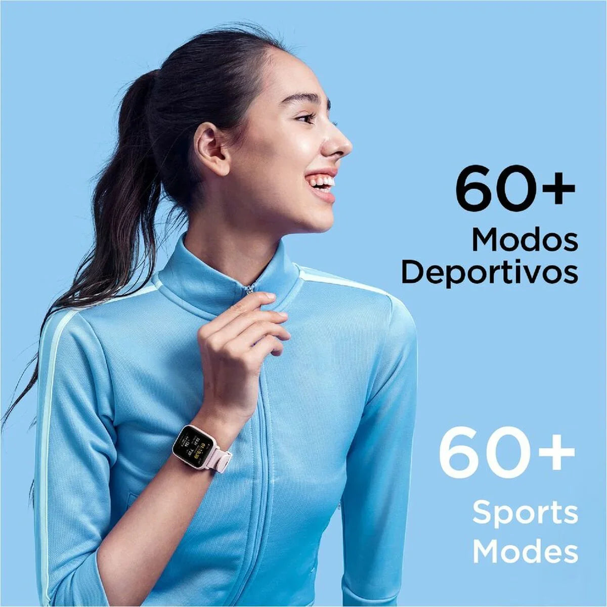 Smartwatch Amazfit Bip U Pro 1,43" GPS Bluetooth Nero Rosa 1,43" - Yestore