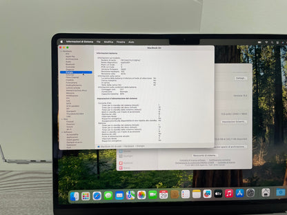 MacBook Air 13" M2 2022 | 8GB RAM | 256GB SSD | 8-Core GPU | Argento