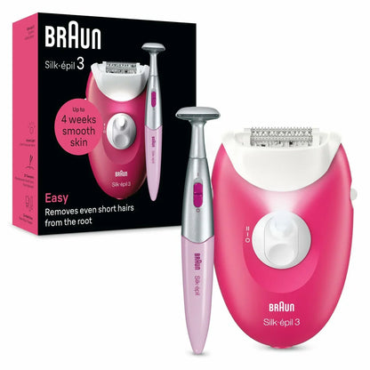 Epilatore Elettrico Braun SE3-202 Fucsia - Yestore