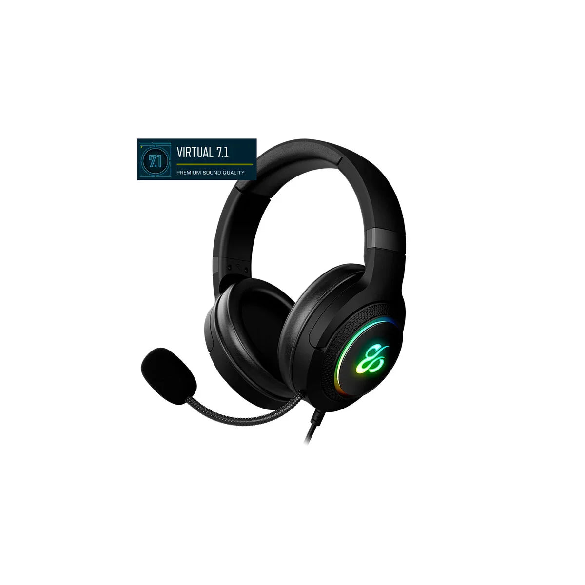 Headphones with Microphone Newskill NS-HS-SOBEK-71 Black - Yestore