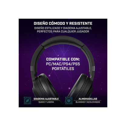 Headphones with Microphone Newskill NS-HS-SOBEK-71 Black - Yestore