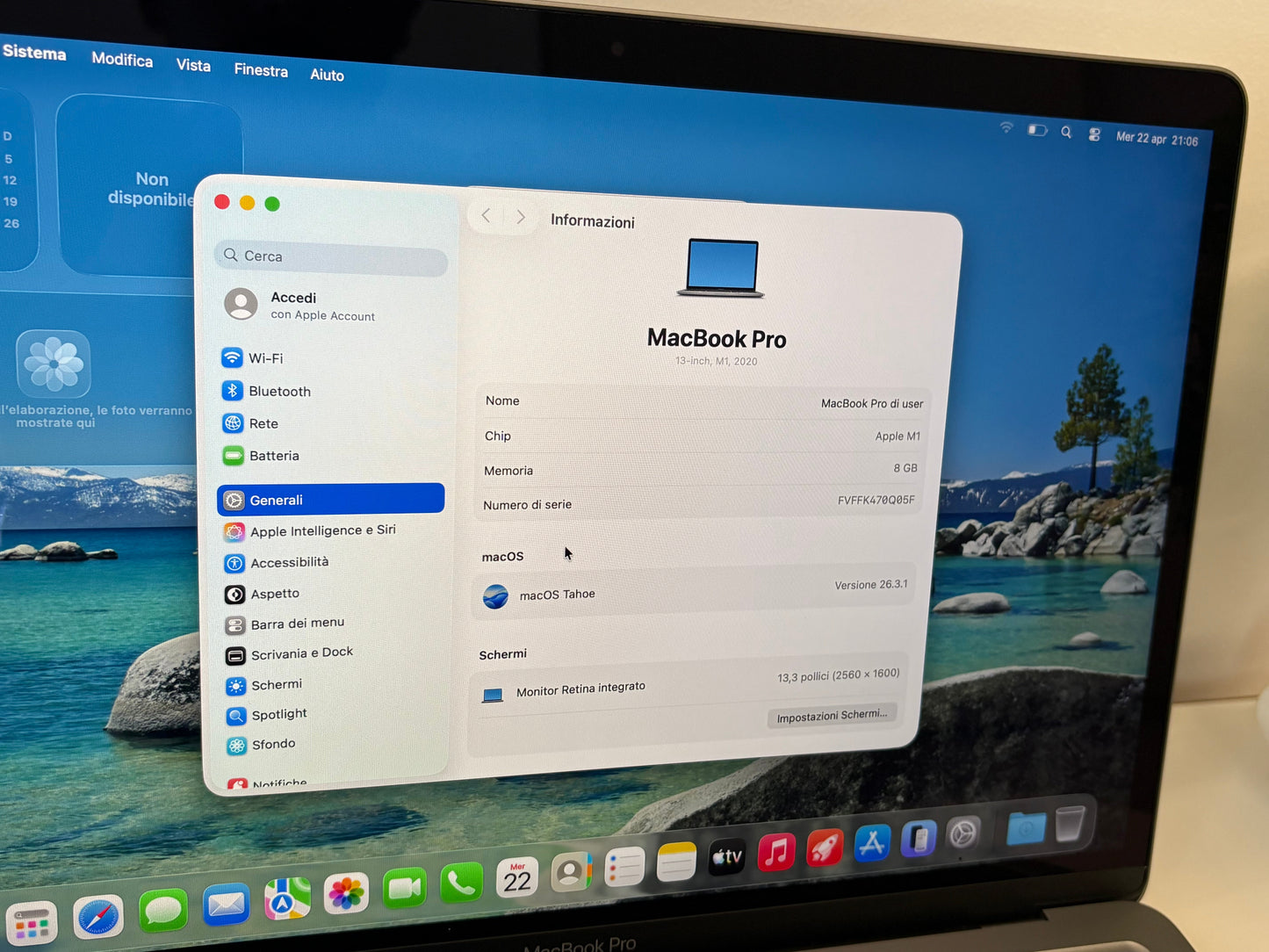 MacBook Pro 13" M1 2020 | 8GB RAM | 512GB SSD | 8-Core GPU | Touch Bar | Grigio