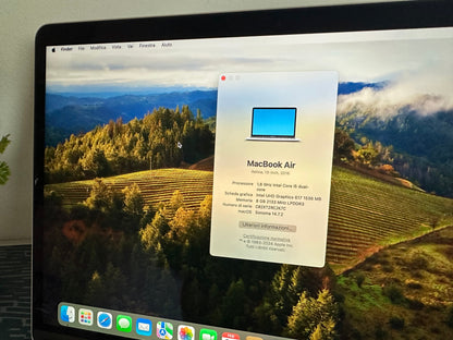 MacBook Air 13" 2018 | i5 | 8GB RAM | 128GB SSD | Intel 617 | Argento