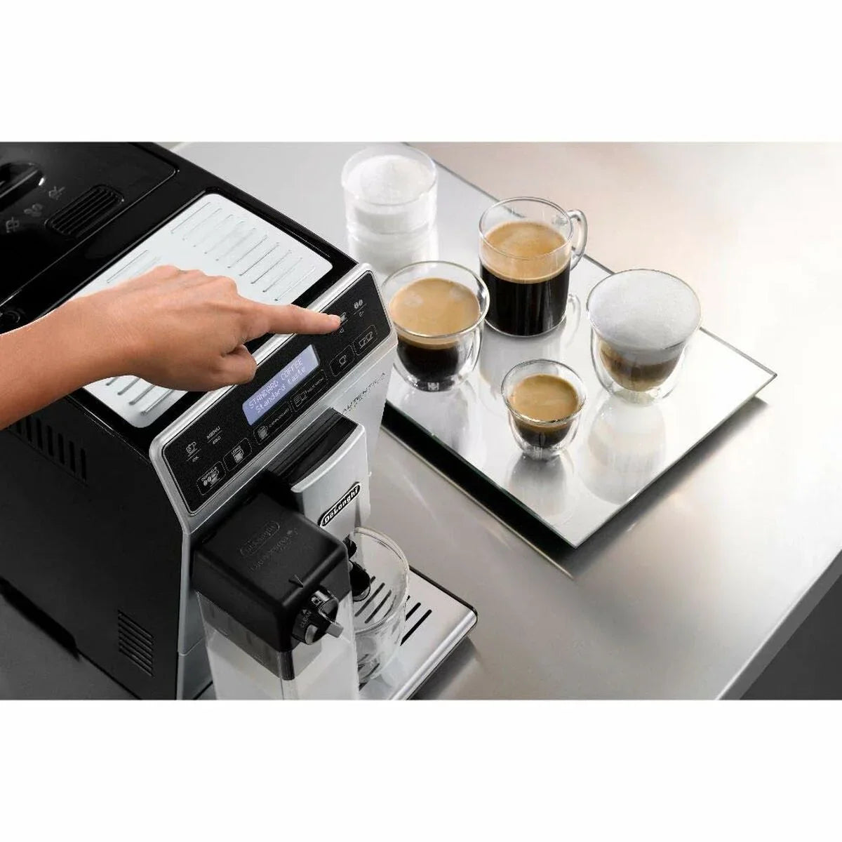 Caffettiera superautomatica DeLonghi Cappuccino ETAM 29.660.SB Argentato 1450 W 15 bar 1,4 L - Yestore