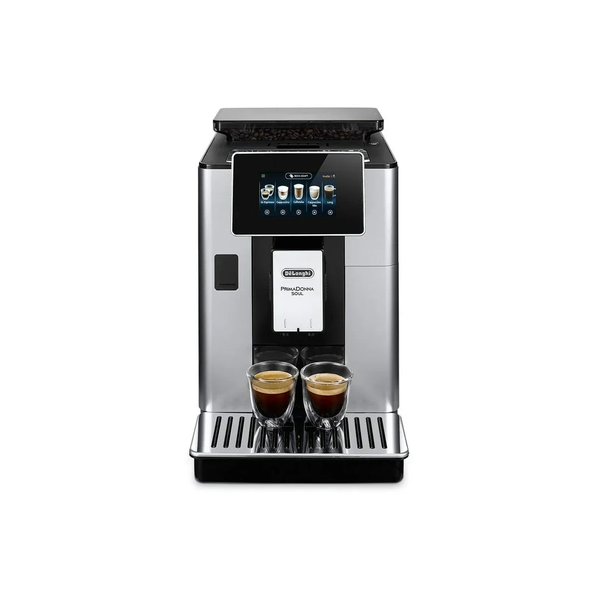 Caffettiera superautomatica DeLonghi PrimaDonna ECAM 610.55.SB in metallo 1450 W 19 bar 2,2 L - Yestore