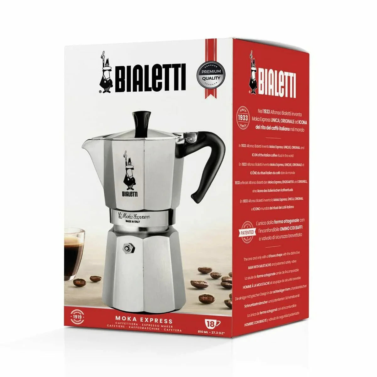 Caffettiera Italiana Bialetti 0001167/MR - Yestore