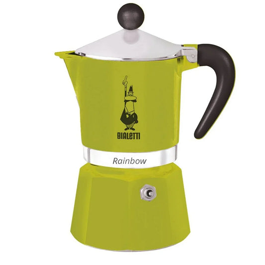 Caffettiera Italiana Bialetti Rainbow Vert Metallo Alluminio - Yestore