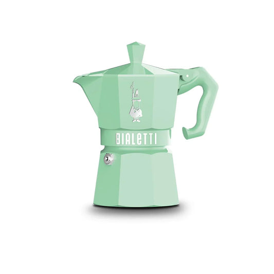 Caffettiera Italiana Bialetti MOKA EXCLUSIVE GREEN 3T Verde Alluminio 3 Tazze - Yestore
