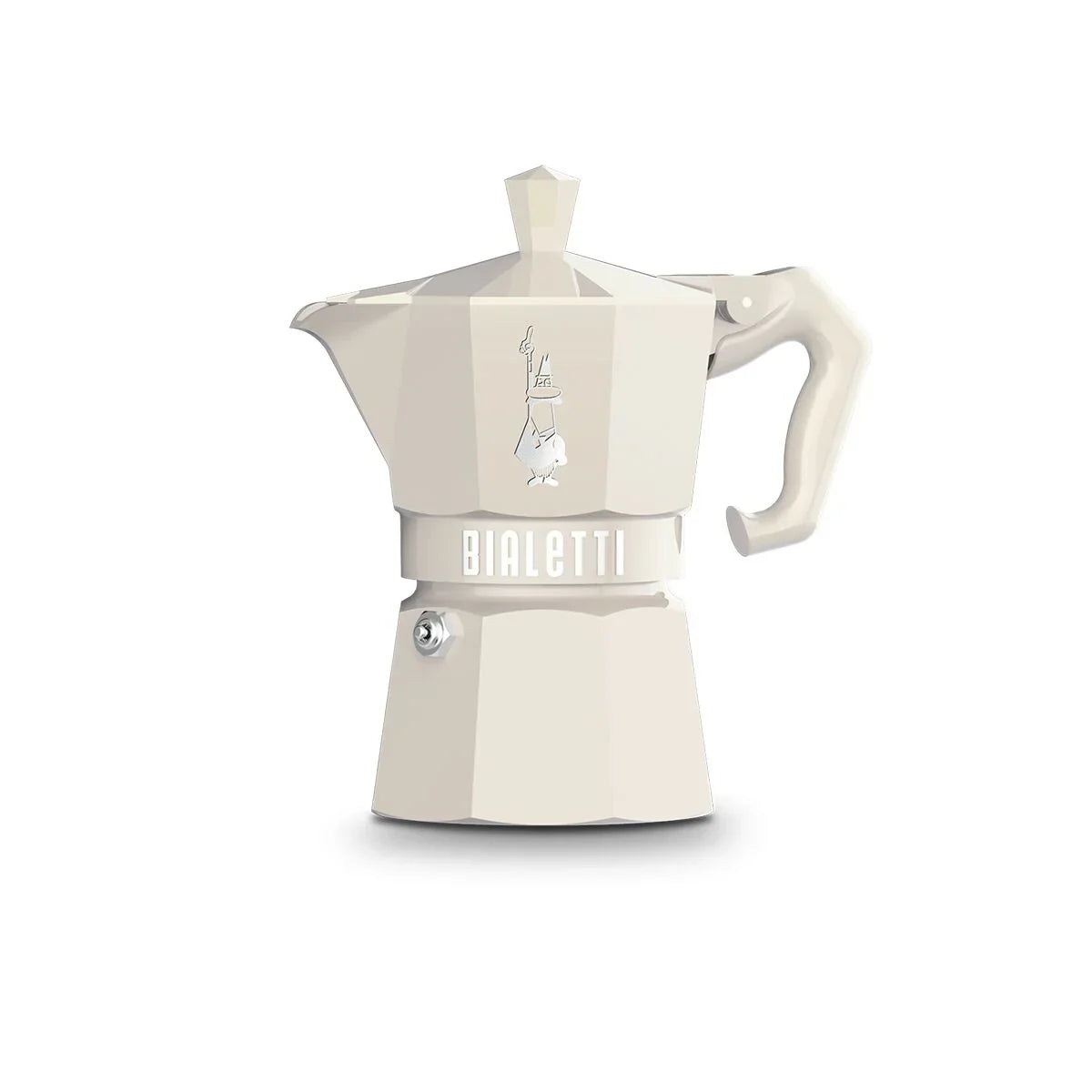 Caffettiera Italiana Bialetti MOKA EXCLUSIVE CREAM 3T Crema Alluminio 3 Tazze - Yestore