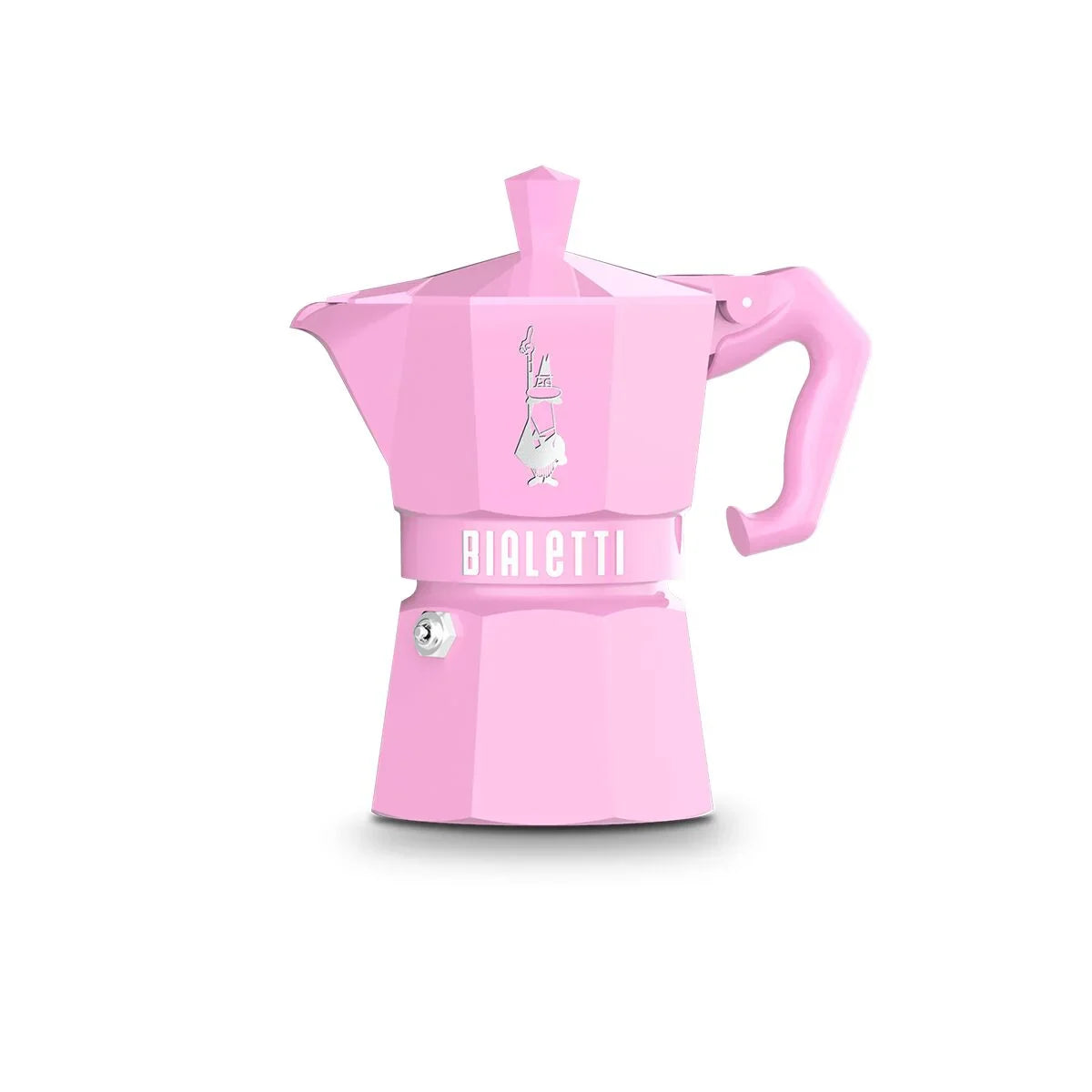 Caffettiera Italiana Bialetti MOKA EXCLUSIVE 3T Rosa Alluminio Bachelite 3 Tazze - Yestore