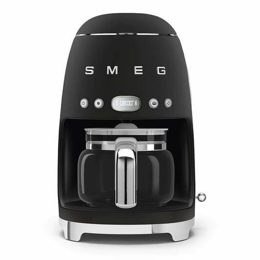 Drip Coffee Machine Smeg DCF02BLMEU 1050 W Matte back - Yestore